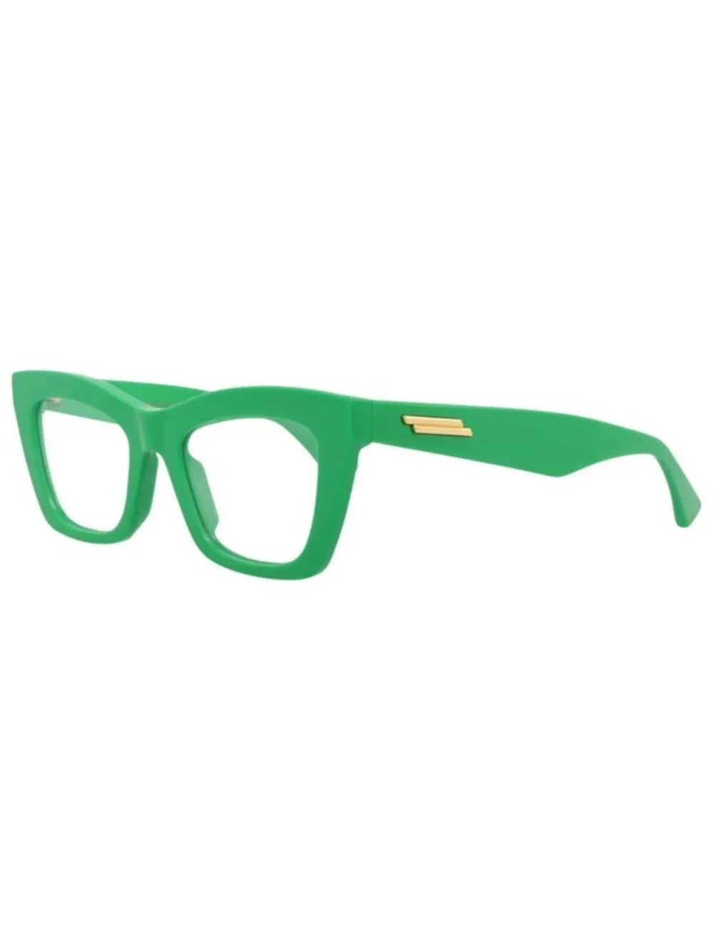 New Bottega Veneta Women's Eyeglasses Cat Eye Recycled Acetate Frame Green Green